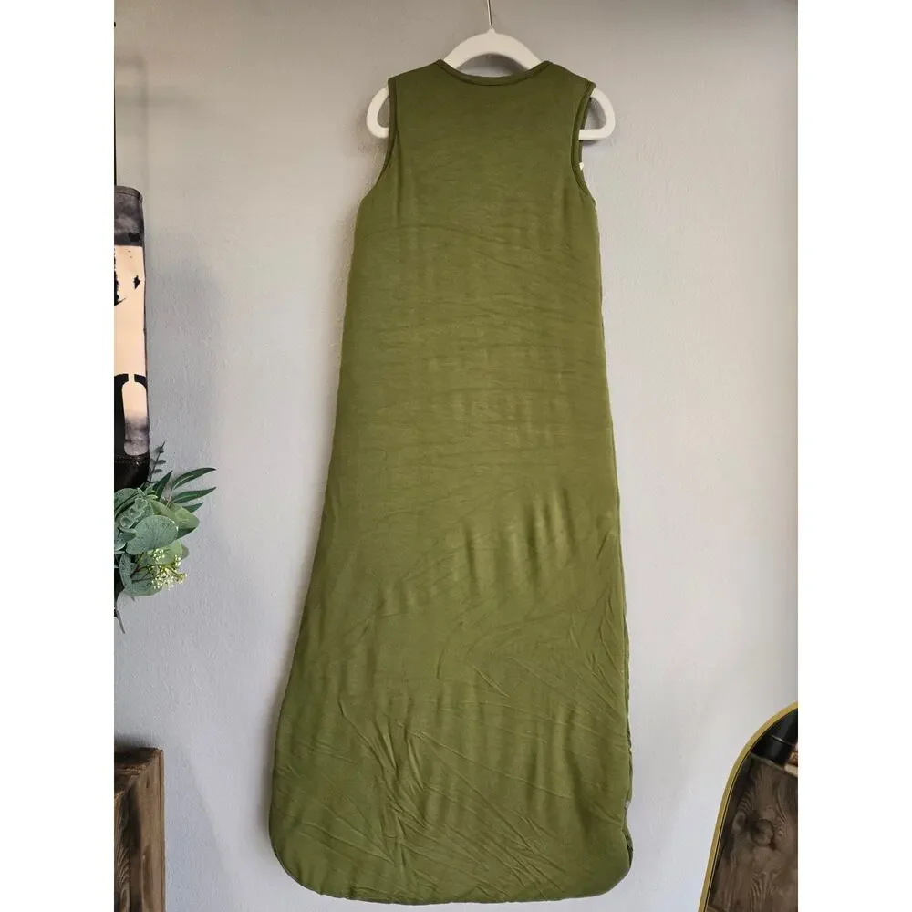 Kyte Baby Olive Green Bamboo Rayon Sleep‎ Bag Sack 2.5 TOG Size Large